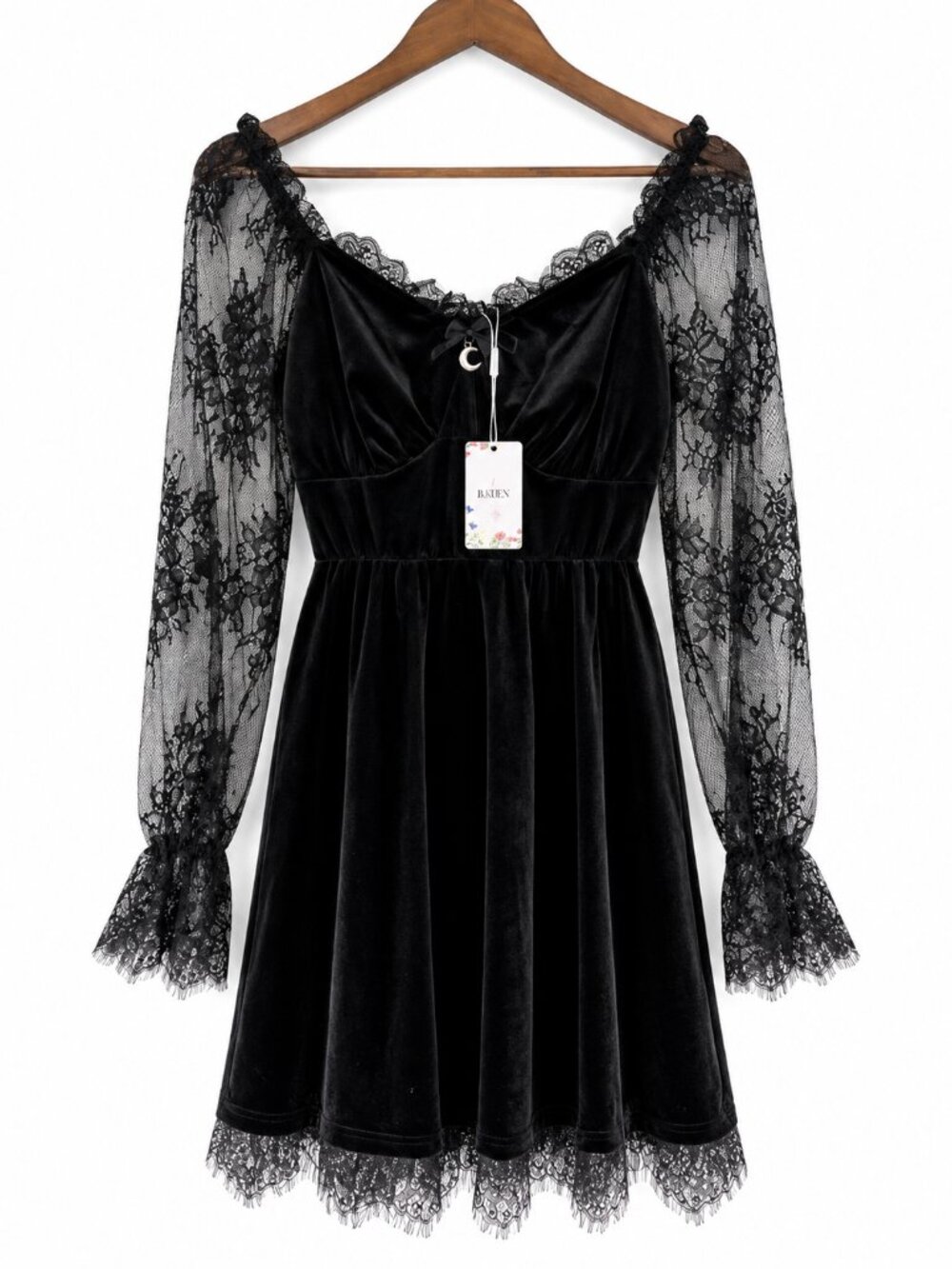 Women's Withcy Whimsigoth Dress Velvet Coquette Fairy Costume